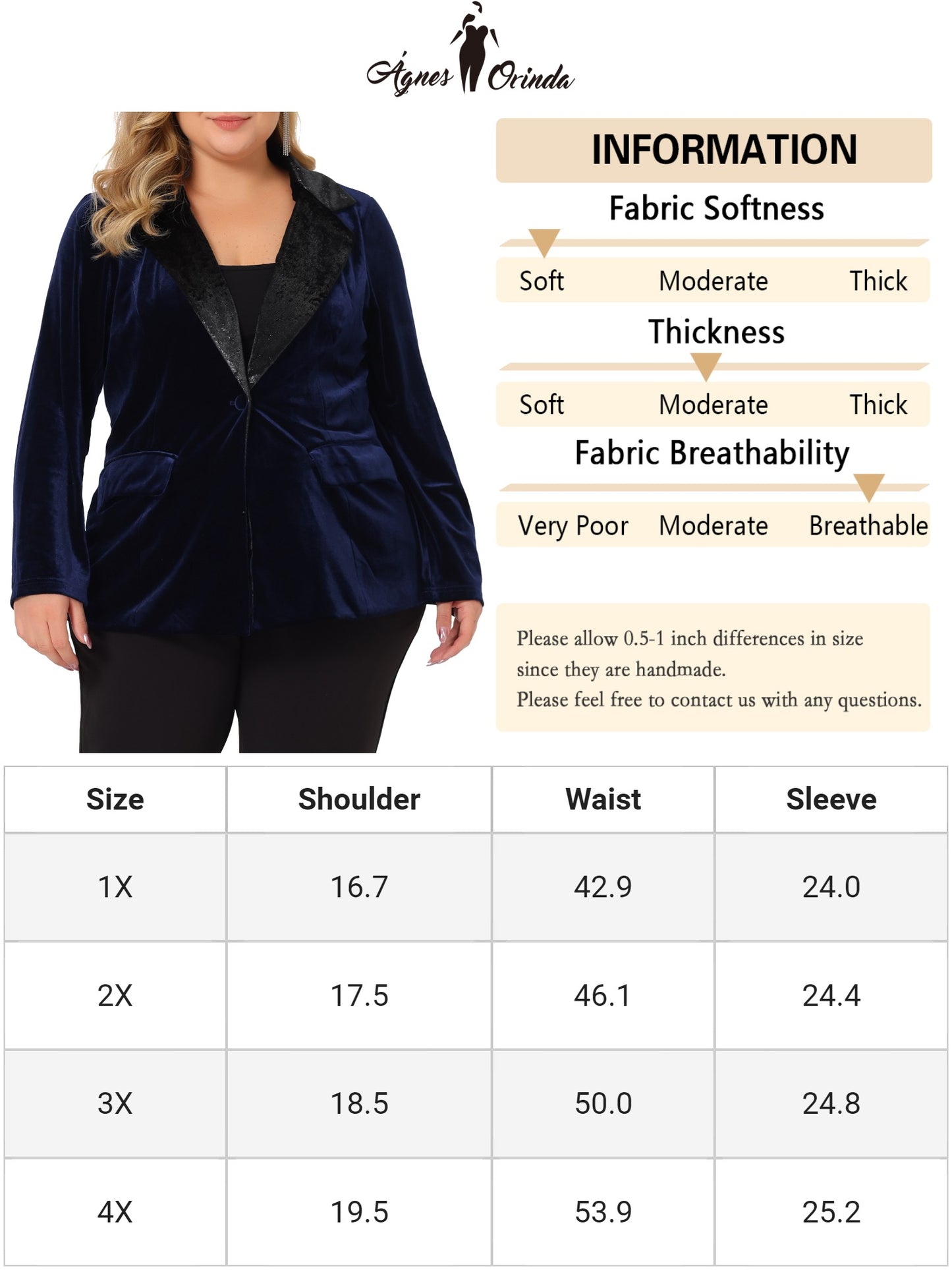 Women Plus Size Velvet Blazer Jacket Evening Sparkle Party Suit Blazers with Pockets