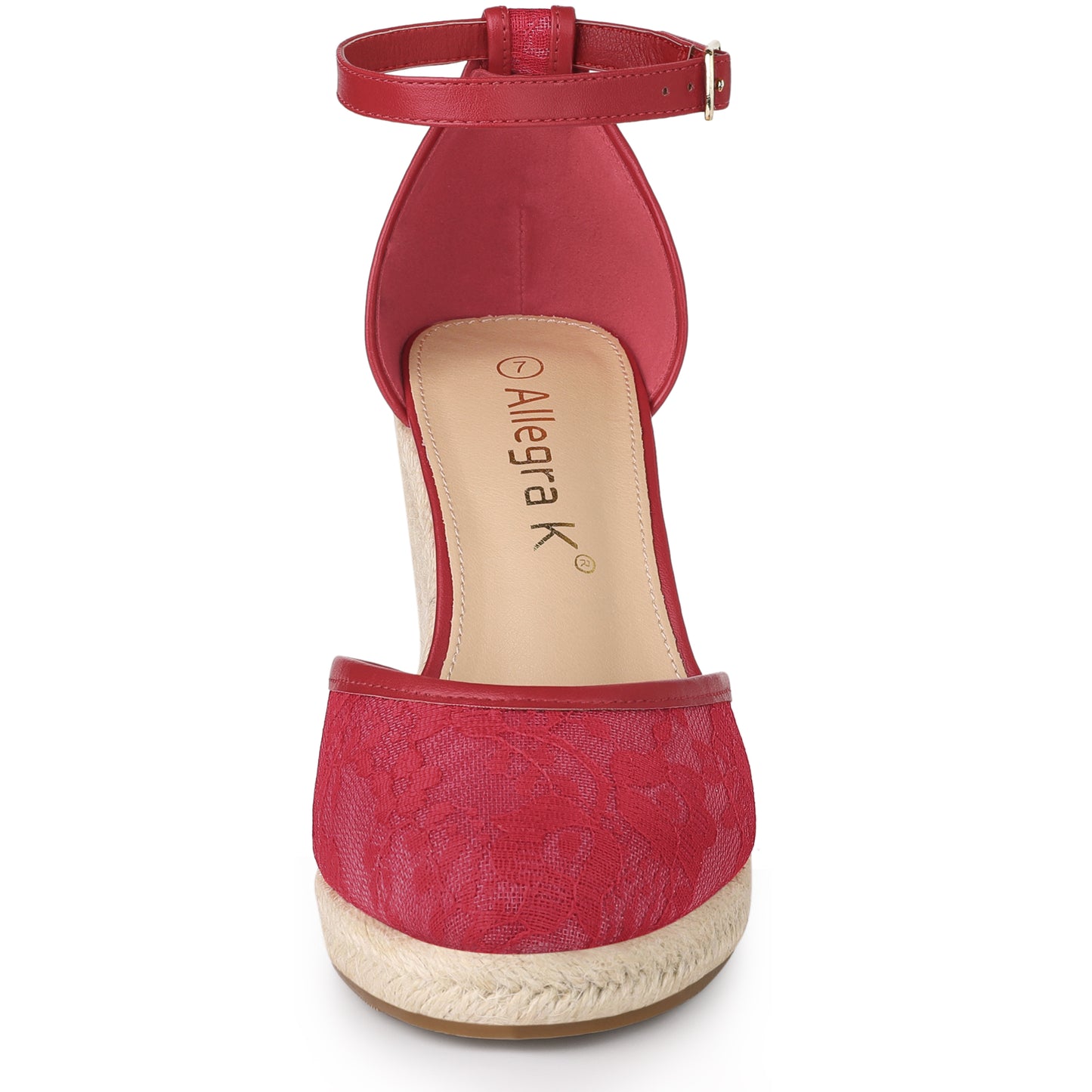 Women's Espadrille Platform Heels Lace Wedge Heel Sandals