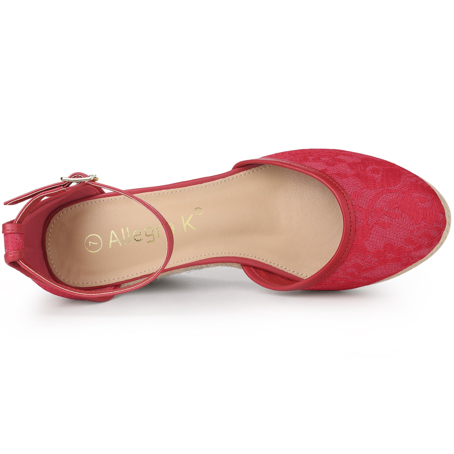 Women's Espadrille Platform Heels Lace Wedge Heel Sandals