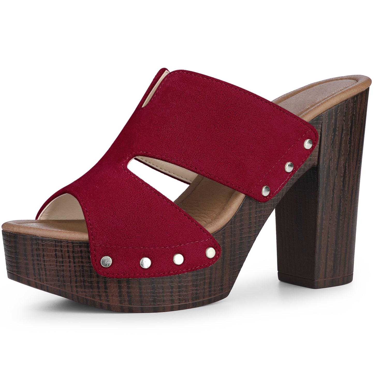Sandalias de plataforma con tacón alto y plataforma para mujer