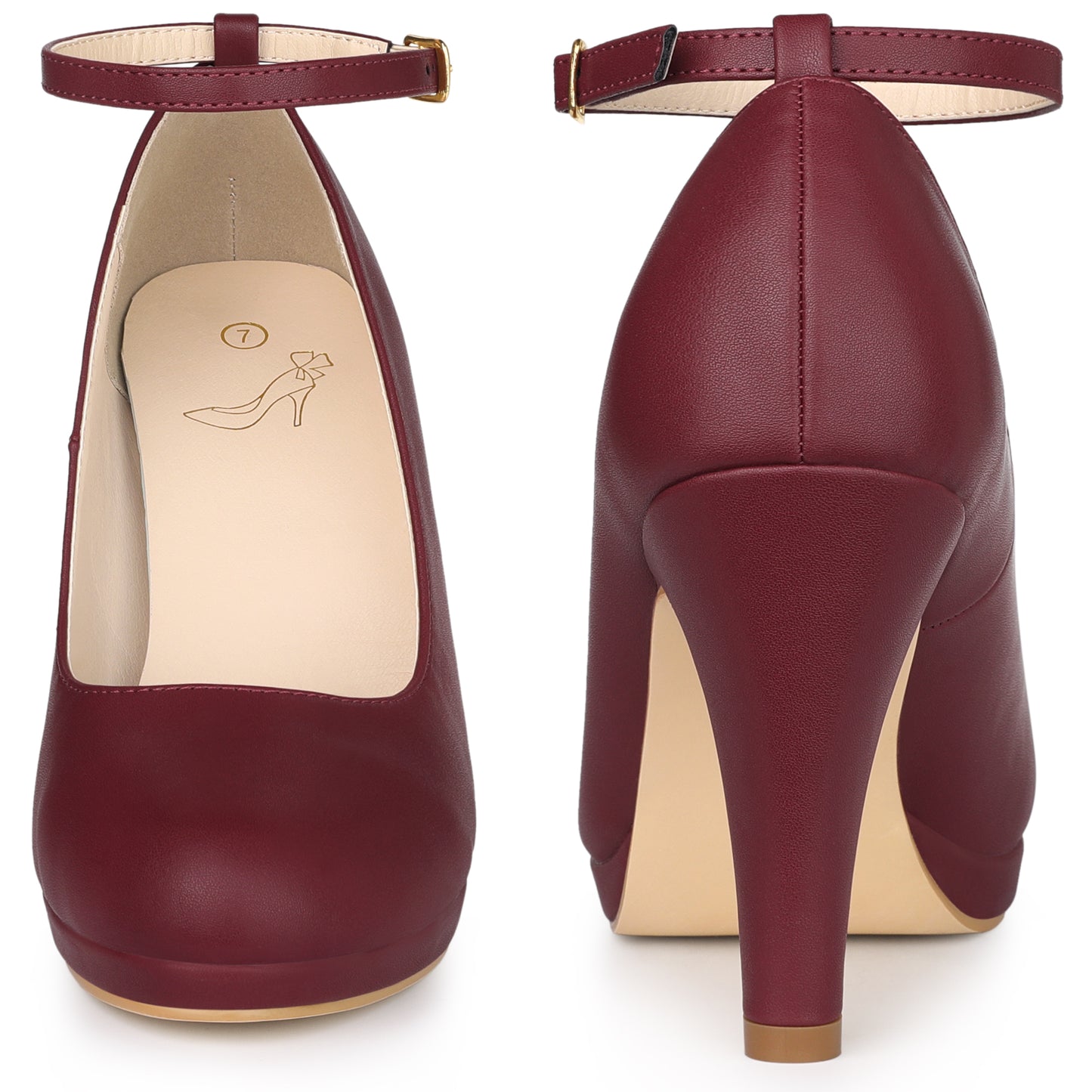 Women Mary Jane Pumps Ankle Strap Stiletto High Heel Pumps