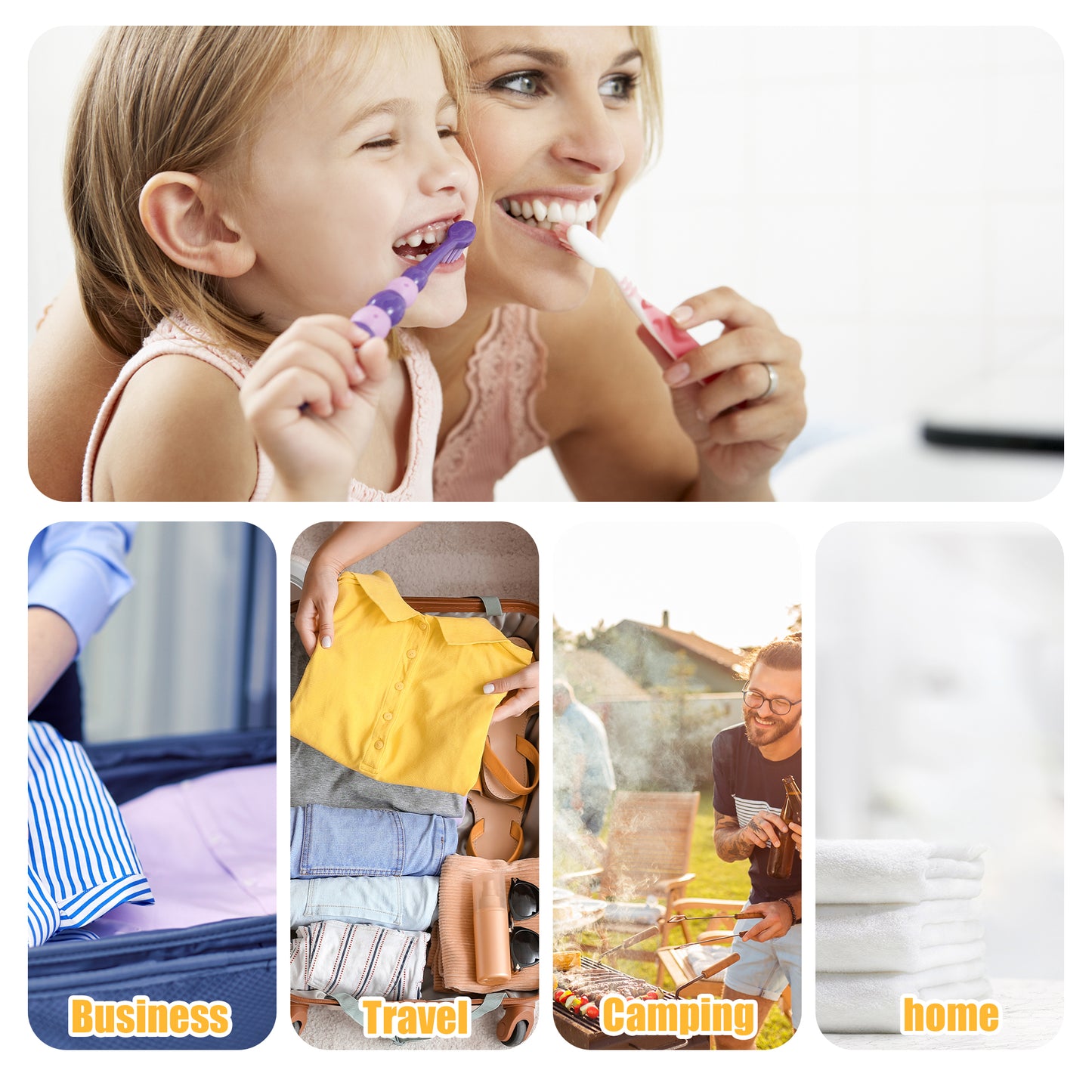 1 Pc Portable Plastic Traveling Toothbrush Holders Case, 7.87"x2.36"x1.38" Pink Dark Blue