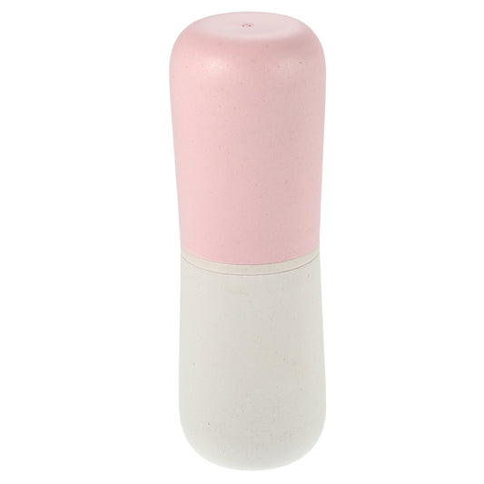 1 Pc Portable Traveling Toothbrush Holders Case, 7.72"x2.60" Pink
