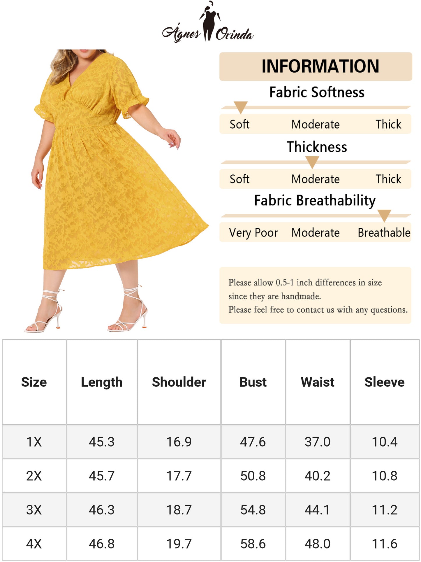 Women Plus Size Dress Casual V Neck Bubble Short Sleeve Semi Sheer Swing Flowy Summer Dresses