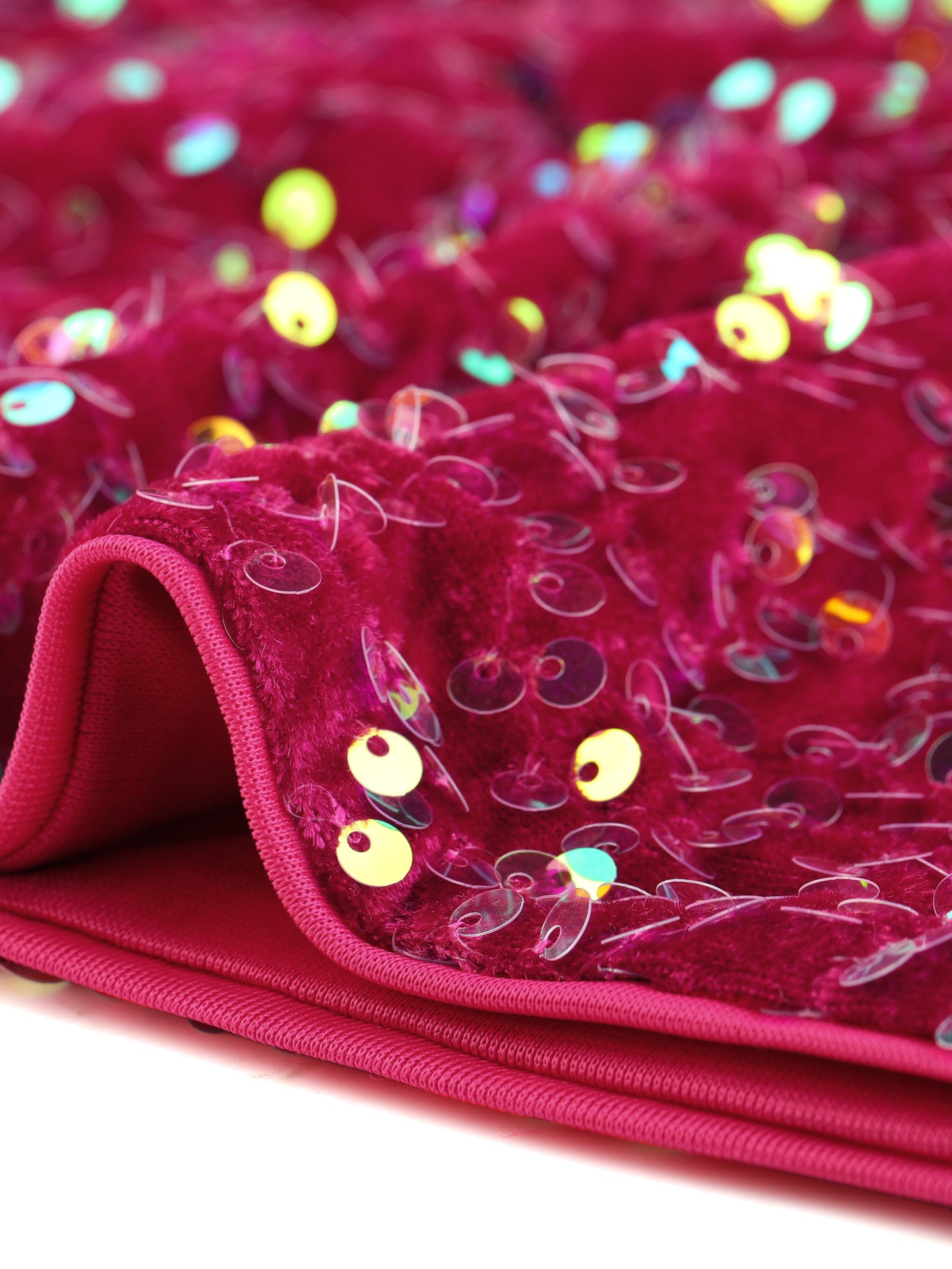 Top corto de tirantes finos de terciopelo con lentejuelas para mujer para fiesta en club