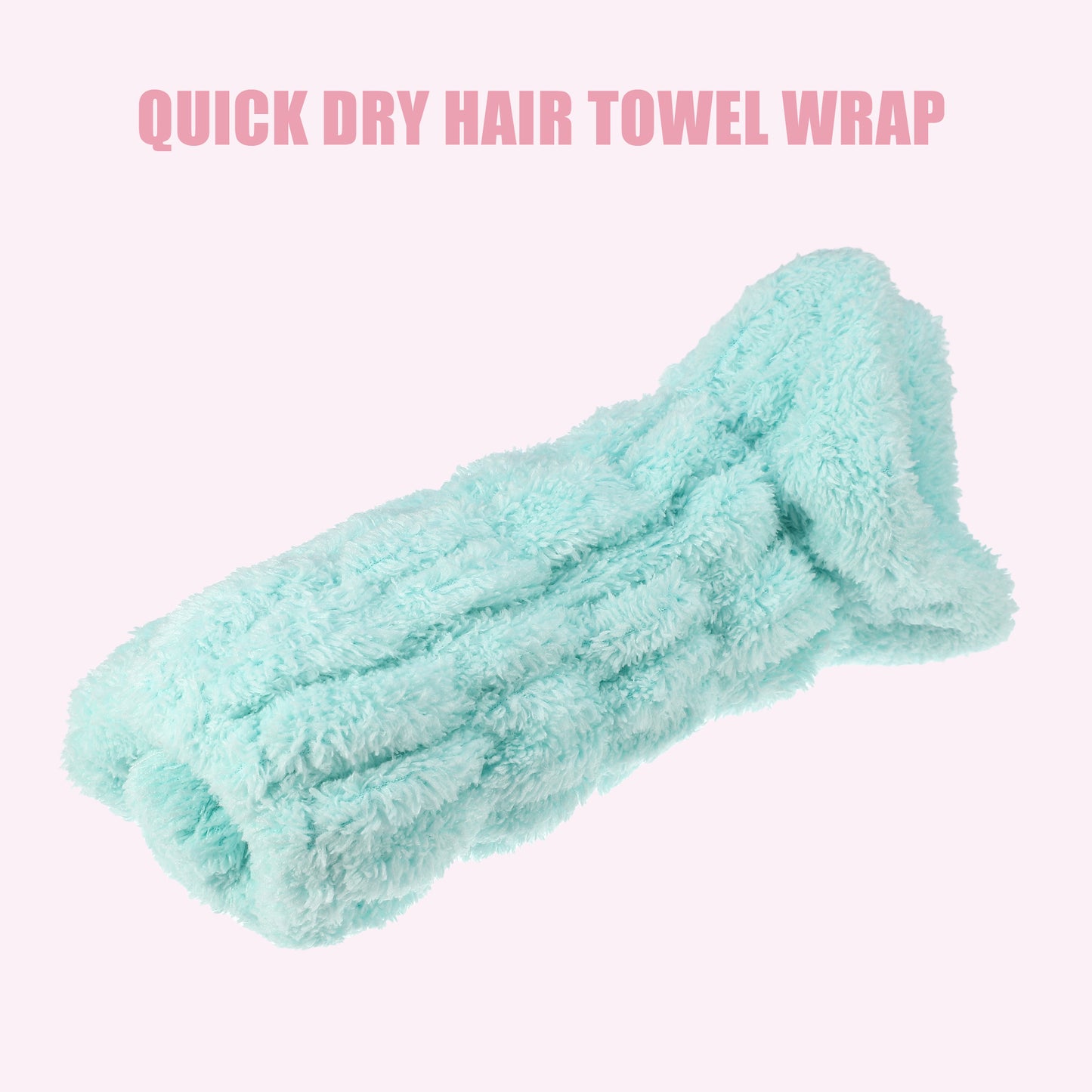 Cat Shape Cute Hair Drying Towel Dry Cap, Lightweight Strong Absorbent, Blue