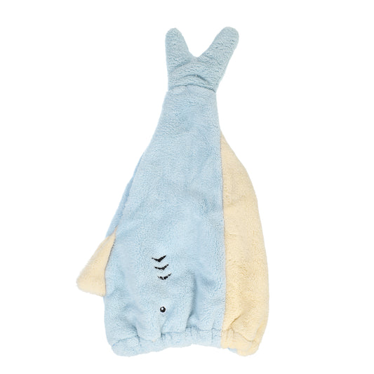 Teenager Hair Drying Towel Cute Cartoon Absorbent Dry Cap Towel Blue