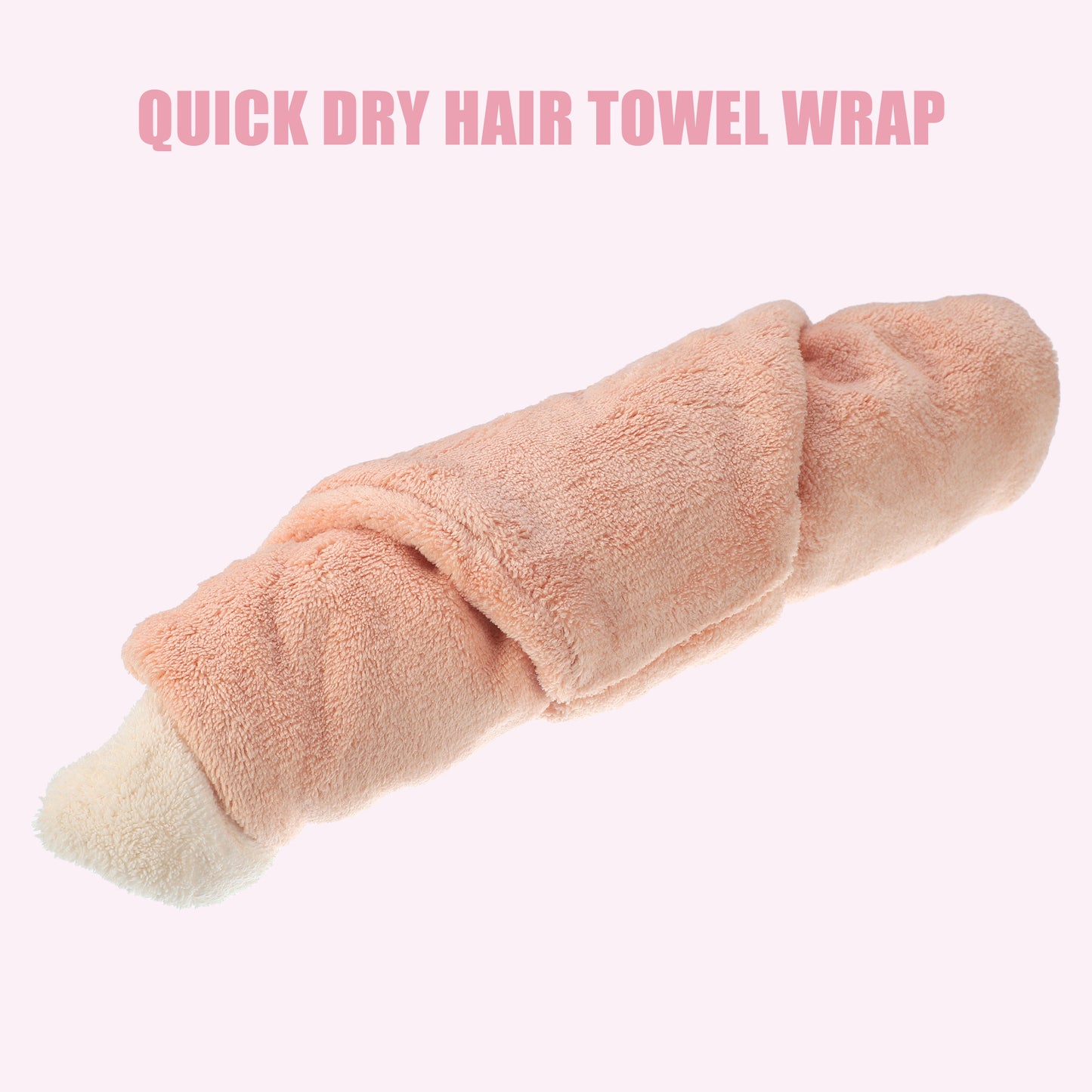 Shark Shaped Cute Hair Drying Towel Absorbent Dry Cap Towel Orange