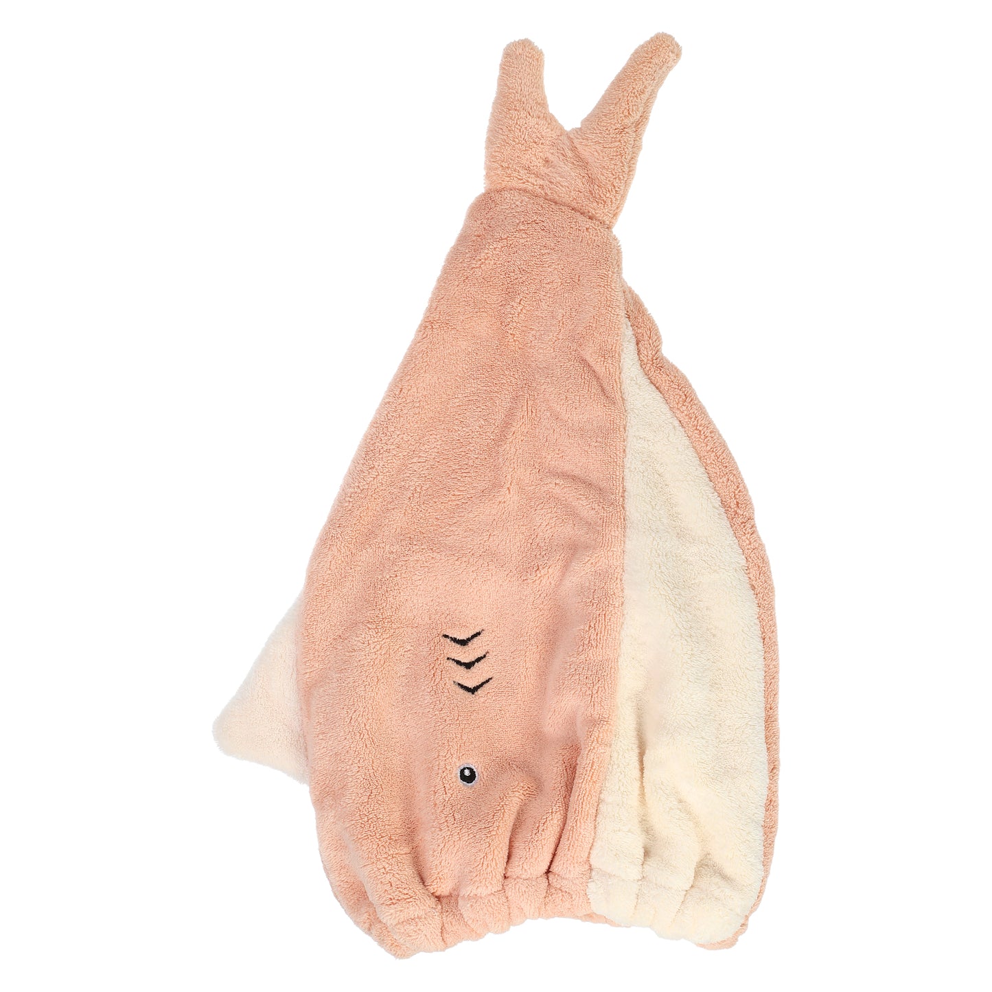 Shark Shaped Cute Hair Drying Towel Absorbent Dry Cap Towel Orange