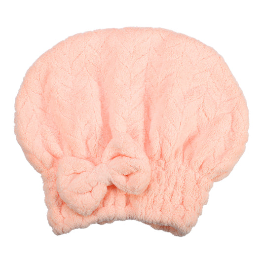 Diamond Shape Quick Drying Absorbent Hair Towel Dry Cap Pink