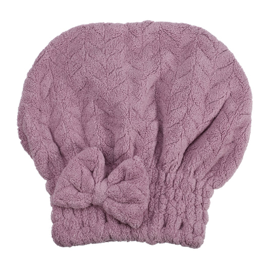 Diamond Shape Quick Drying Absorbent Hair Towel Dry Cap Purple