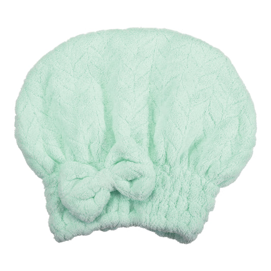 Diamond Shape Quick Drying Absorbent Hair Towel Dry Cap Green
