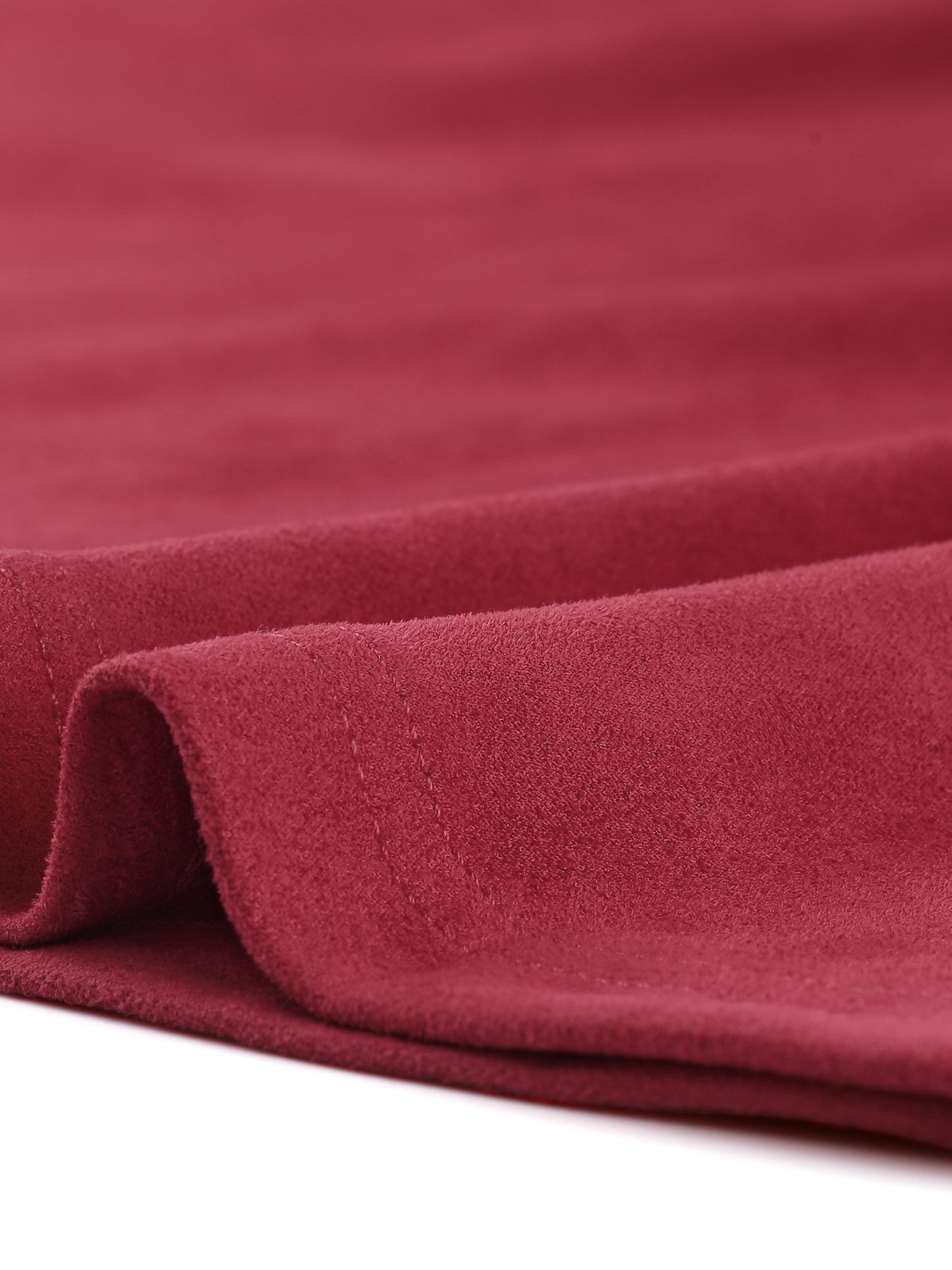 Women's Faux Suede Skirt Short Flared Mini Skater Skirt