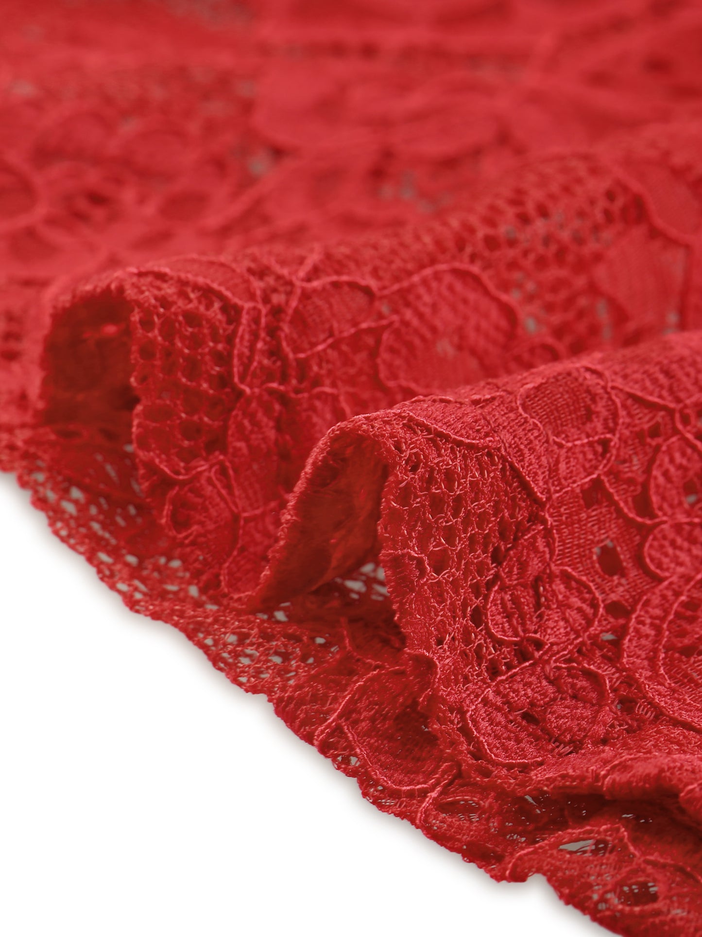 Women's Elegant Work Knee Length Bodycon Fishtail Lace Pencil Skirt