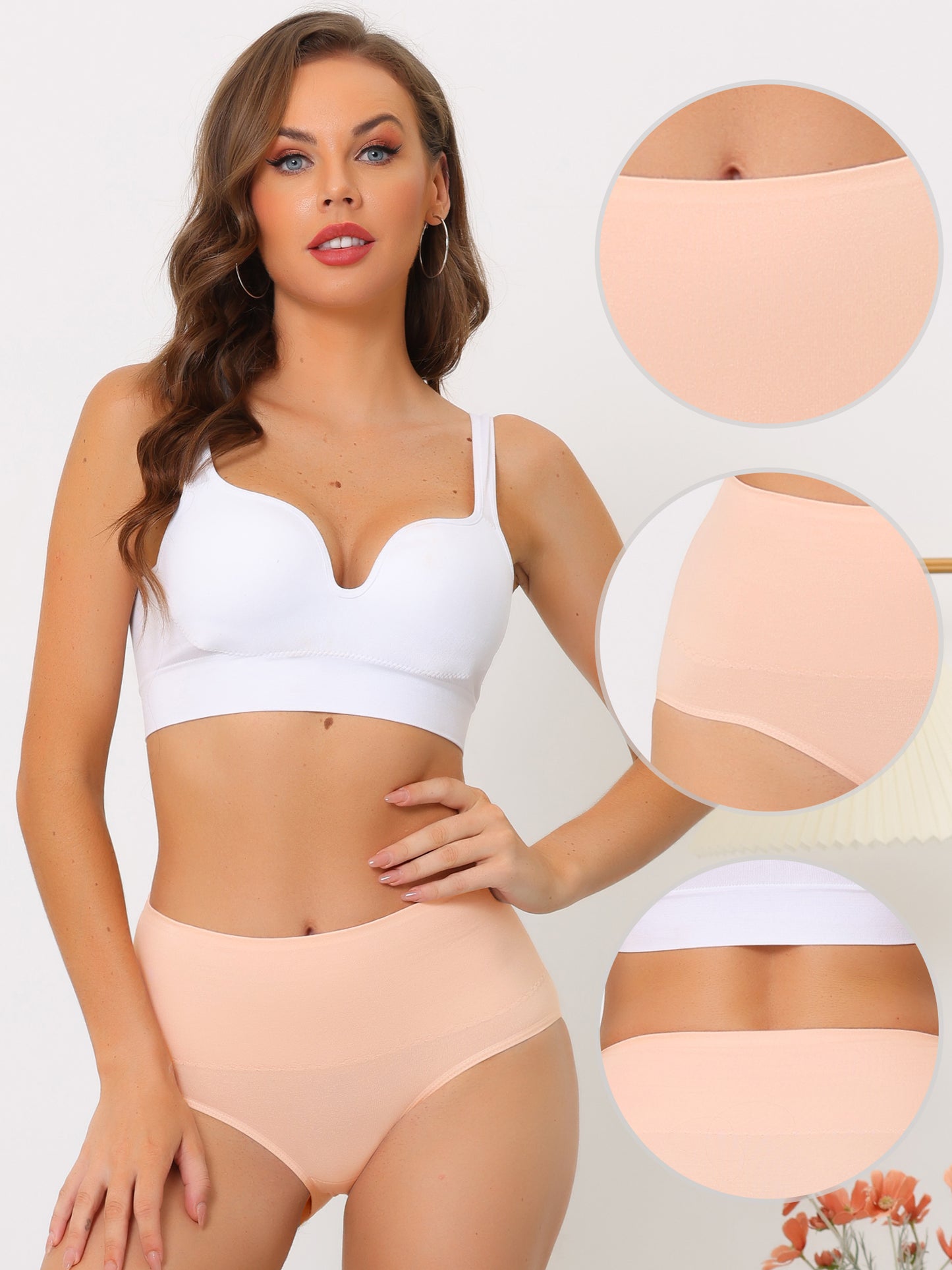 [PACK SALES] Women's 2 Pieces High Waist Shaping Underwear Panties Brief