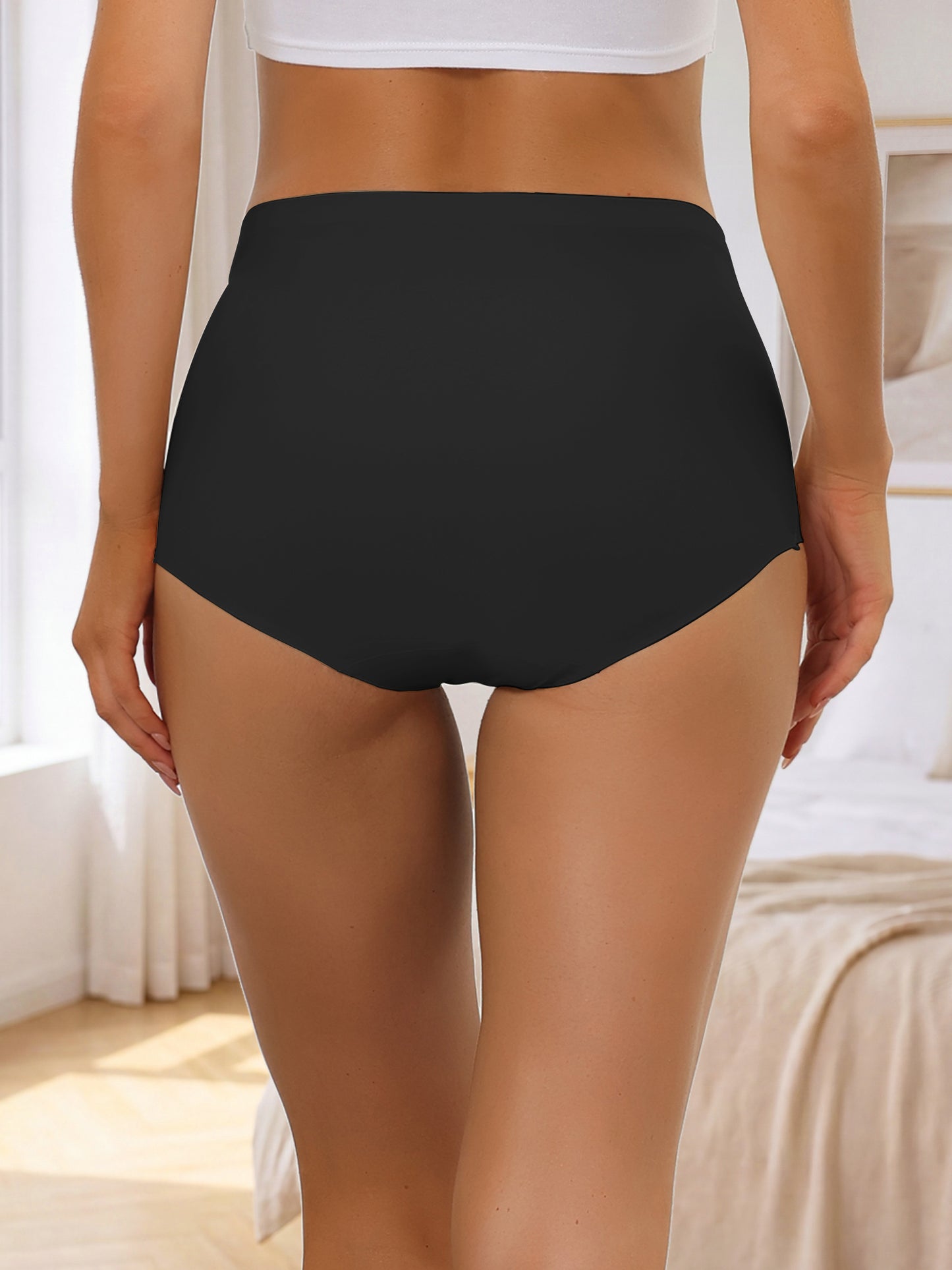 [PACK SALES] Women's 5 Pieces High-Waisted Unlined Brief No Show