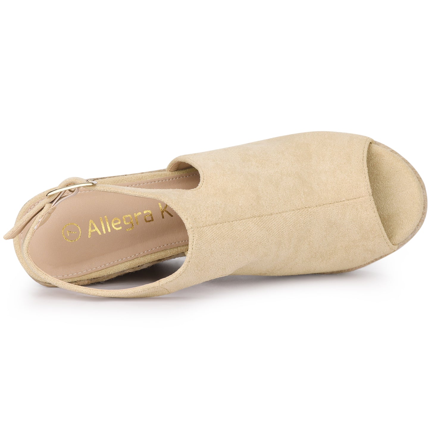 Women's Peep Toe Slingback Platform Espadrilles Wedge Heels Sandals