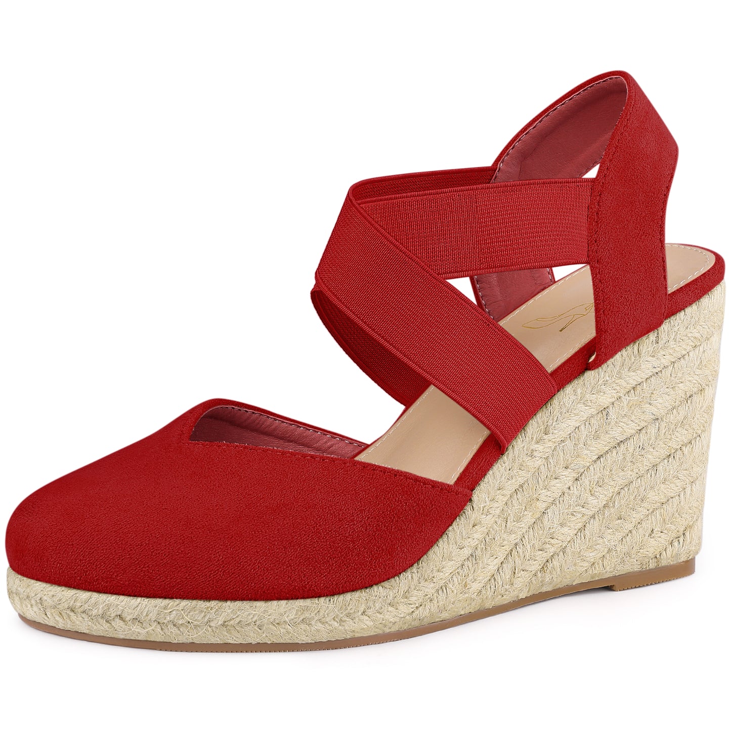 Women Platform Closed Toe Espadrille Wedge Heel Sandals