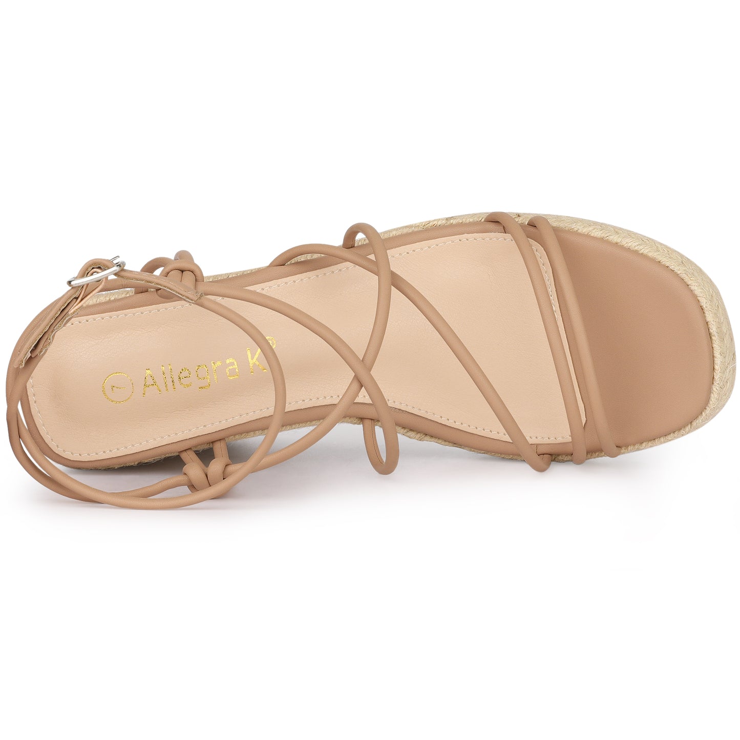 Women's Platform Strappy Wedges Heel Espadrille Wedge Sandals