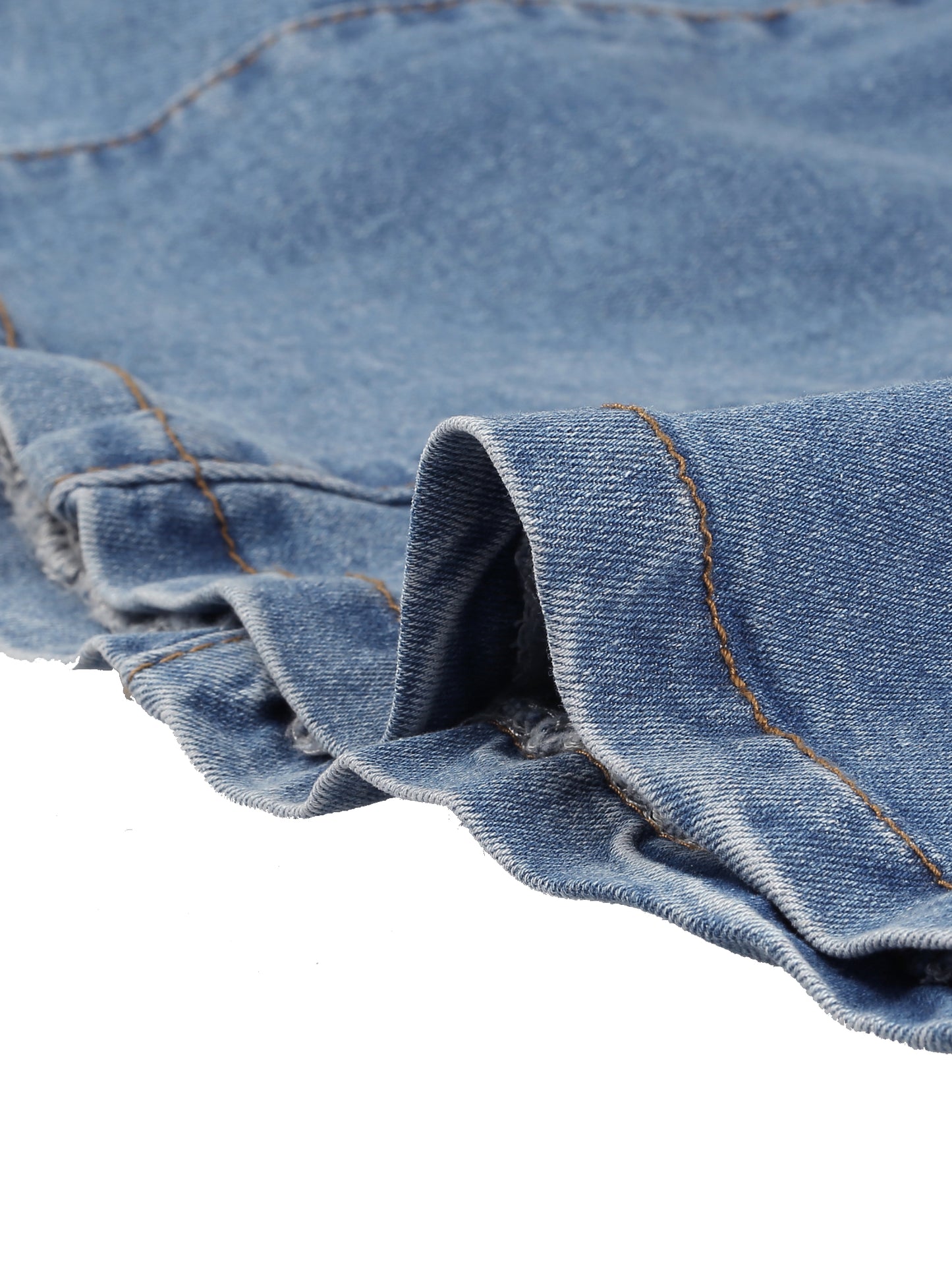 Women's Casual Denim Skirt High Waisted A-Line Flared Midi Skirts