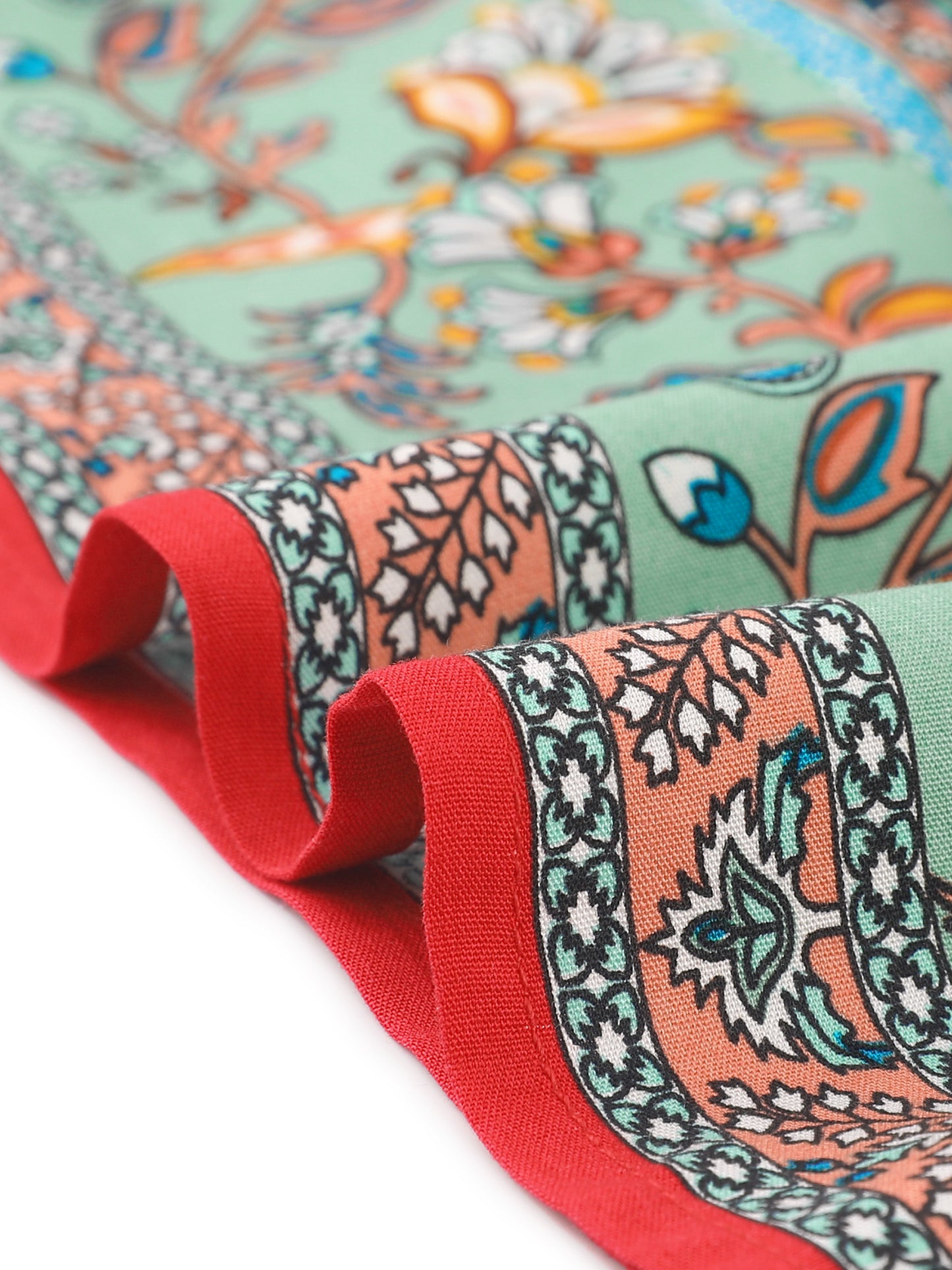 Women's Boho Maxi Skirt Summer Peasant Floral Printed Elastic Waist A Line Long Skirt