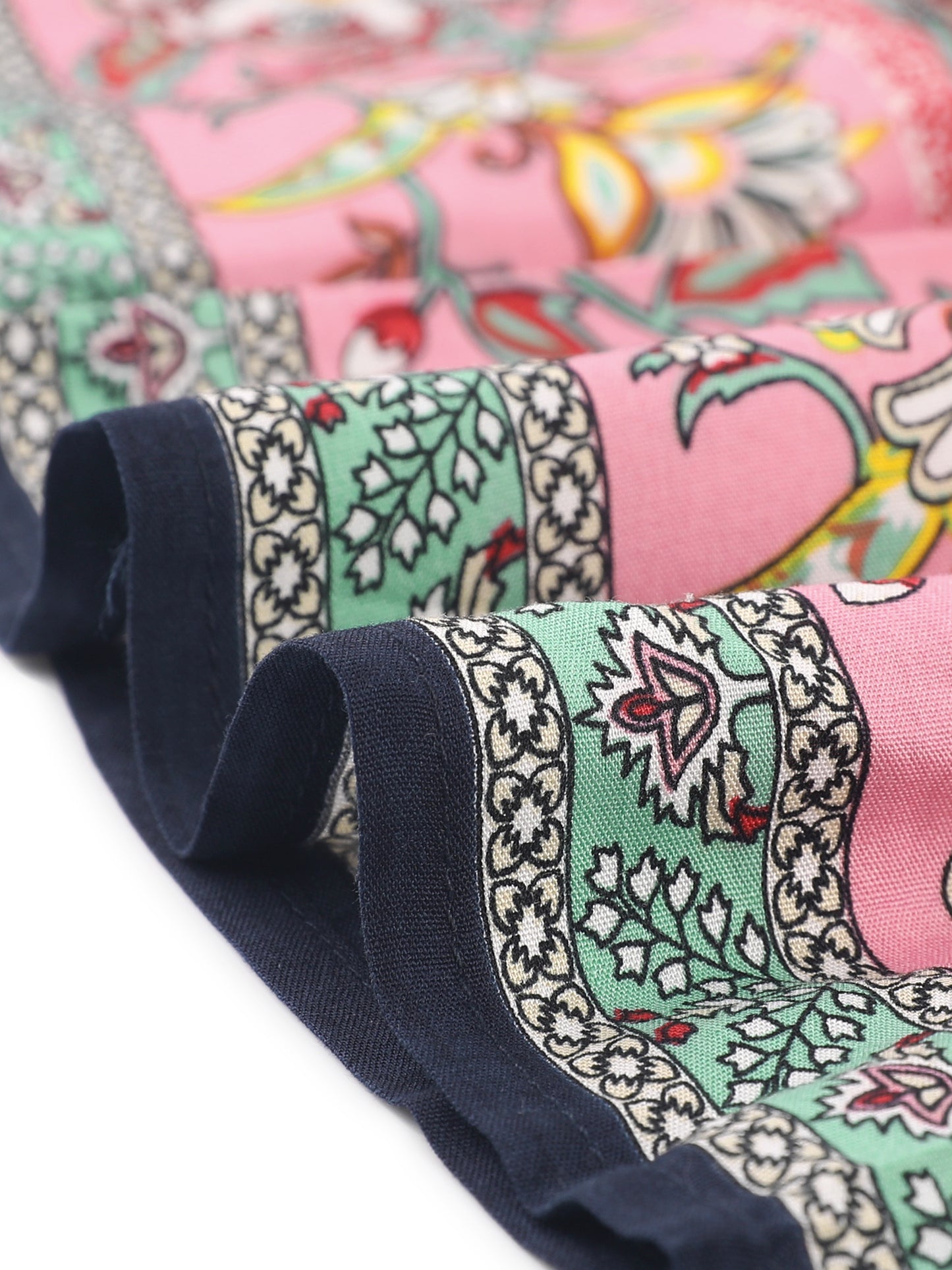 Falda larga estilo bohemio para mujer, de verano, con estampado floral campesino, cintura elástica, corte A