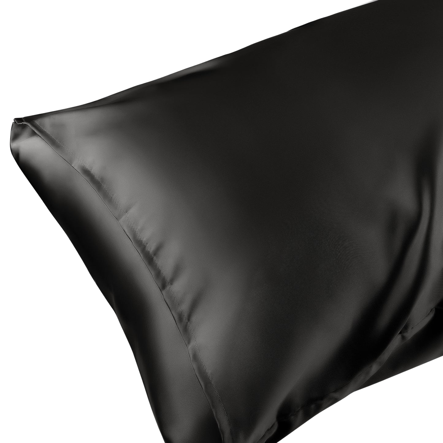 Satin Pillowcase for Hair and Skin Breathable and Soft Set of 2 with Envelope Closure