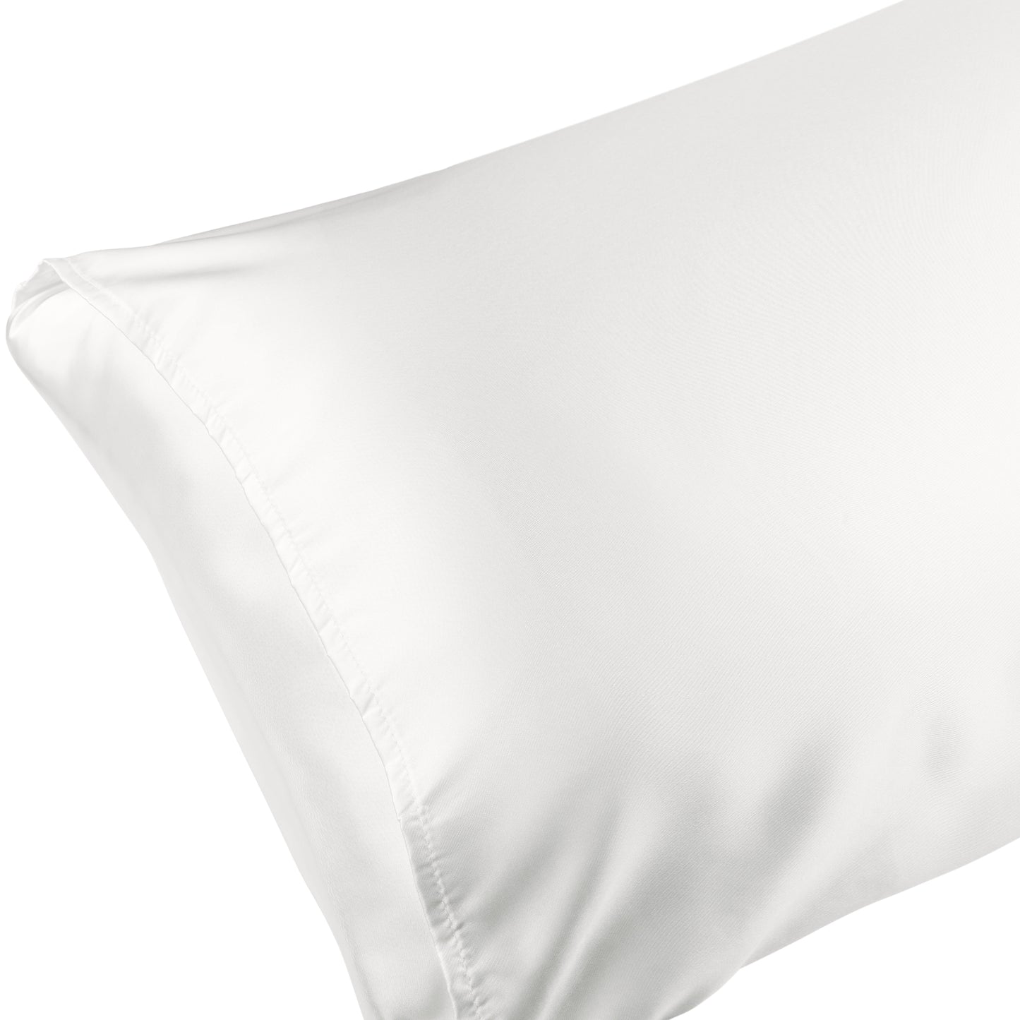 Satin Pillowcase for Hair and Skin Breathable and Soft Set of 2 with Envelope Closure