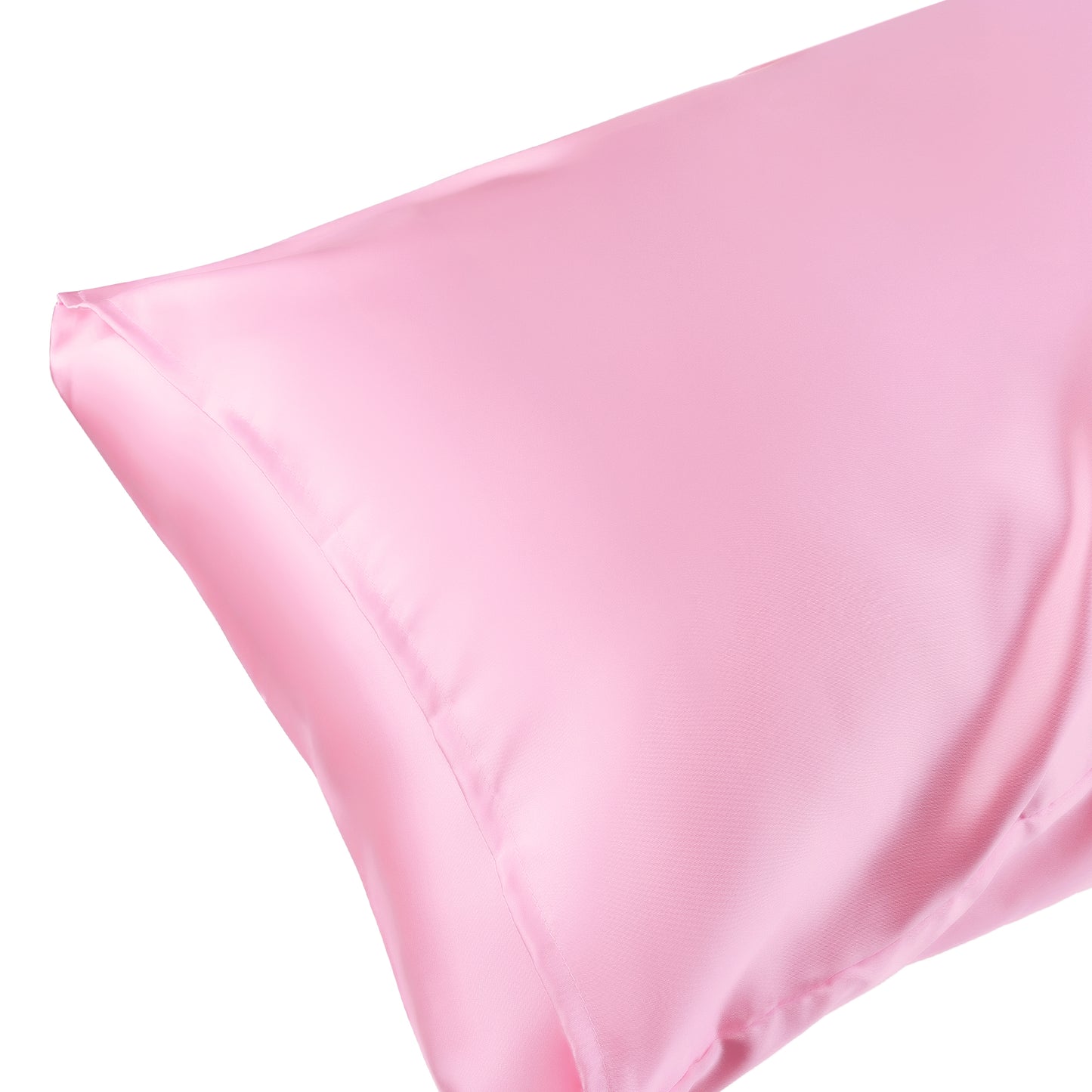 Satin Pillowcase for Hair and Skin Breathable and Soft Set of 2 with Envelope Closure