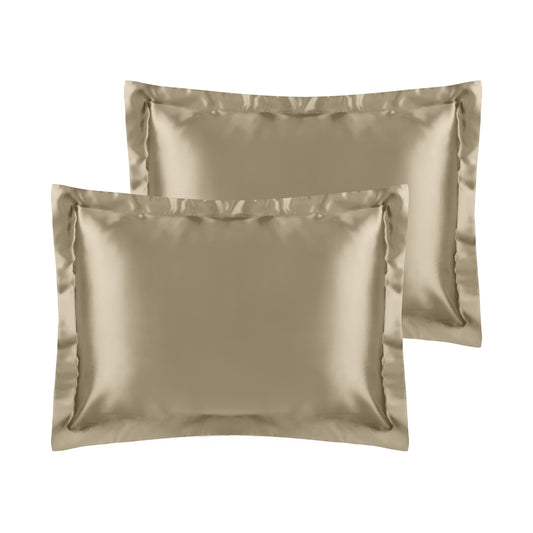 Satin Pillowcase for Hair and Skin Soft and Smooth Set of 2 with Envelope Closure