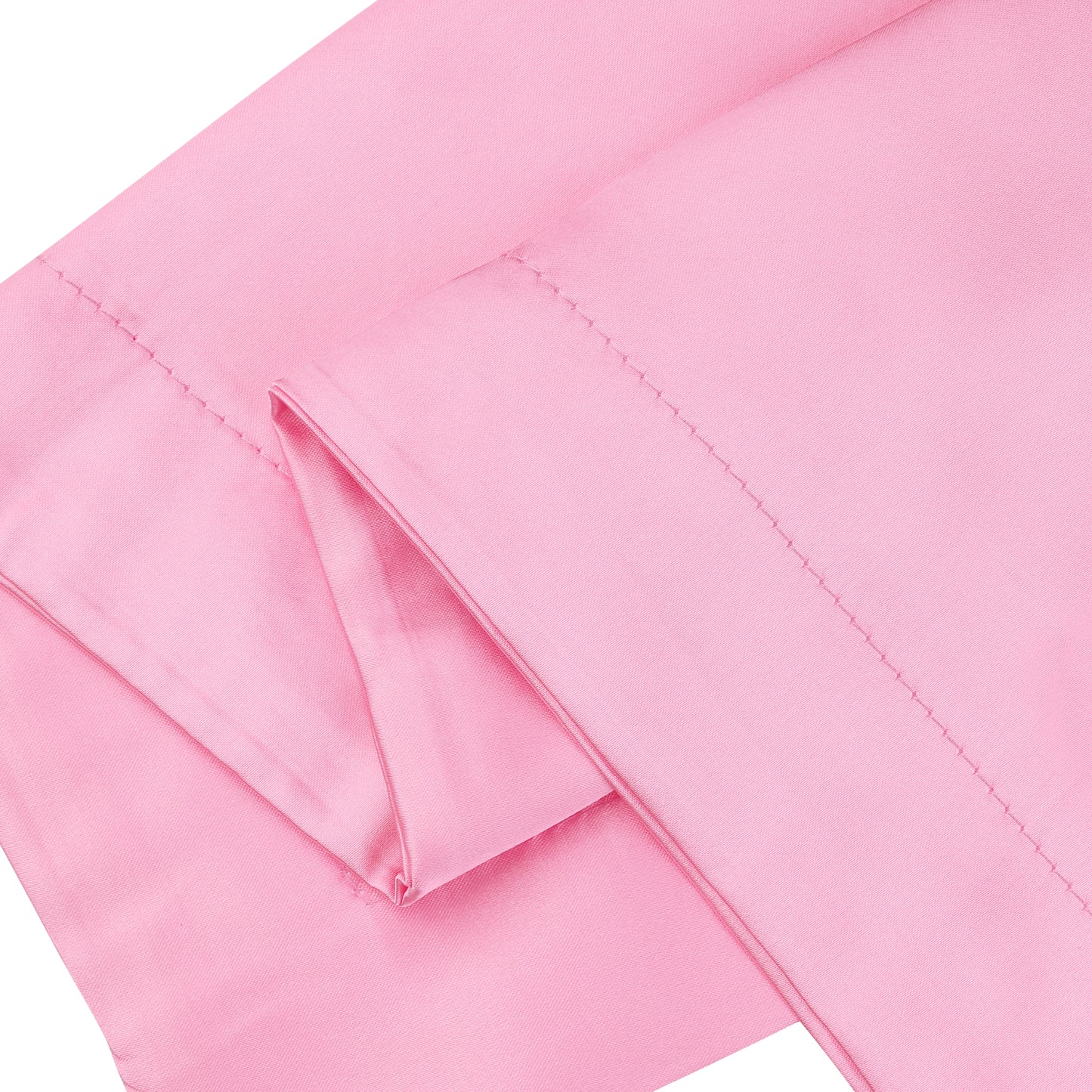 Satin Pillowcase for Hair and Skin Soft and Smooth Set of 2 with Envelope Closure