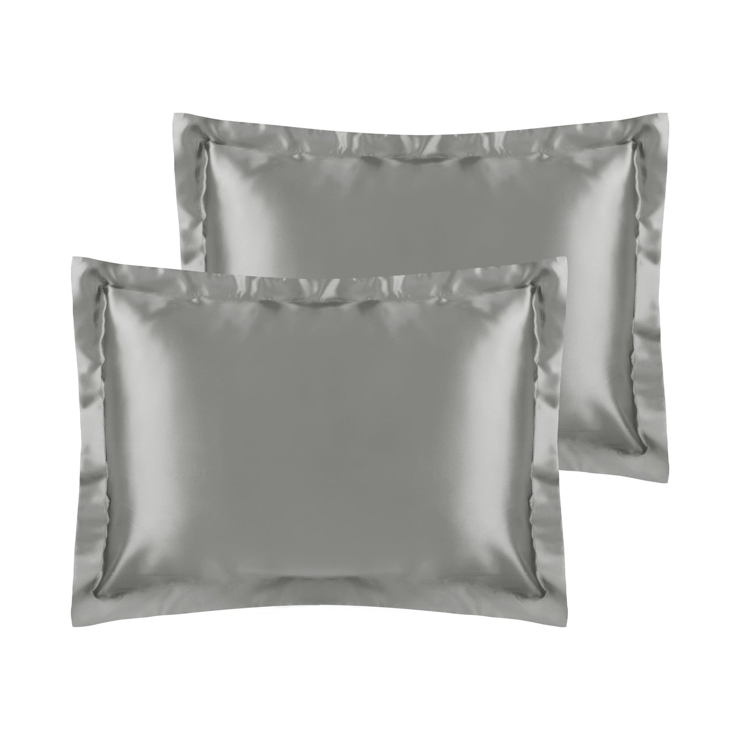 Satin Pillowcase for Hair and Skin Soft and Smooth Set of 2 with Envelope Closure