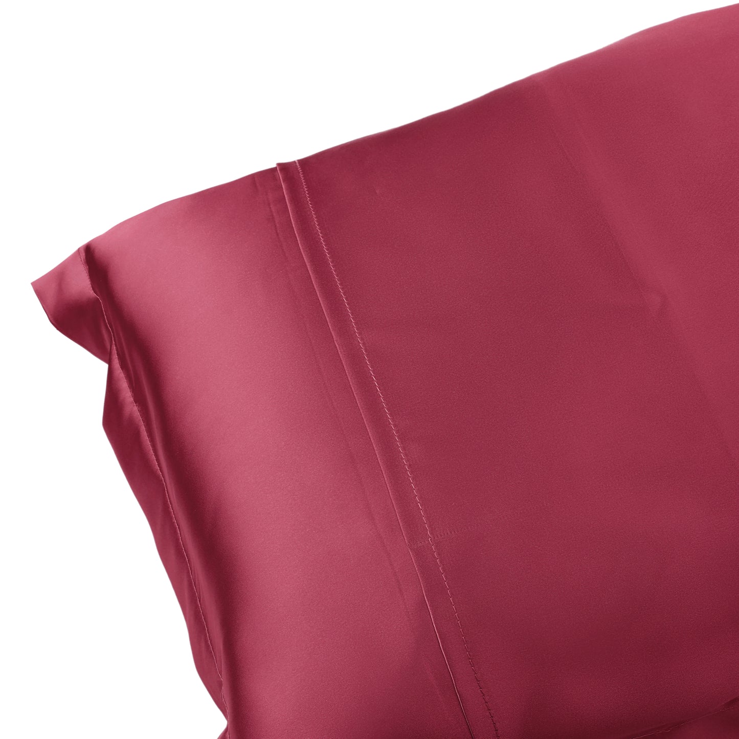 Satin Pillowcase for Hair and Skin Soft and Smooth Set of 2 with Envelope Closure