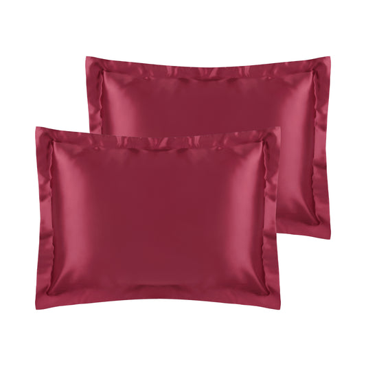 Satin Pillowcase for Hair and Skin Soft and Smooth Set of 2 with Envelope Closure
