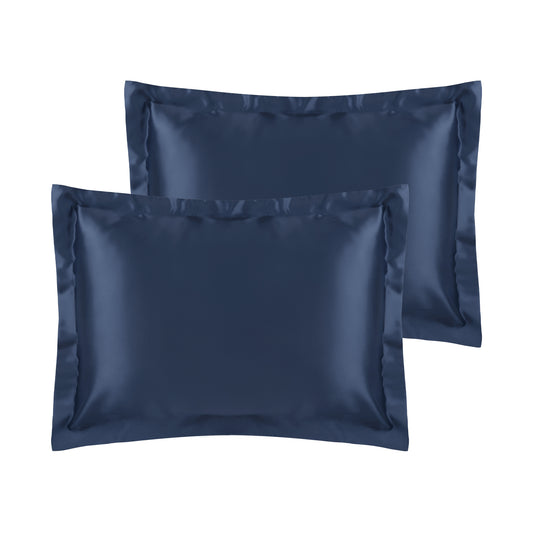 Satin Pillowcase for Hair and Skin Soft and Smooth Set of 2 with Envelope Closure