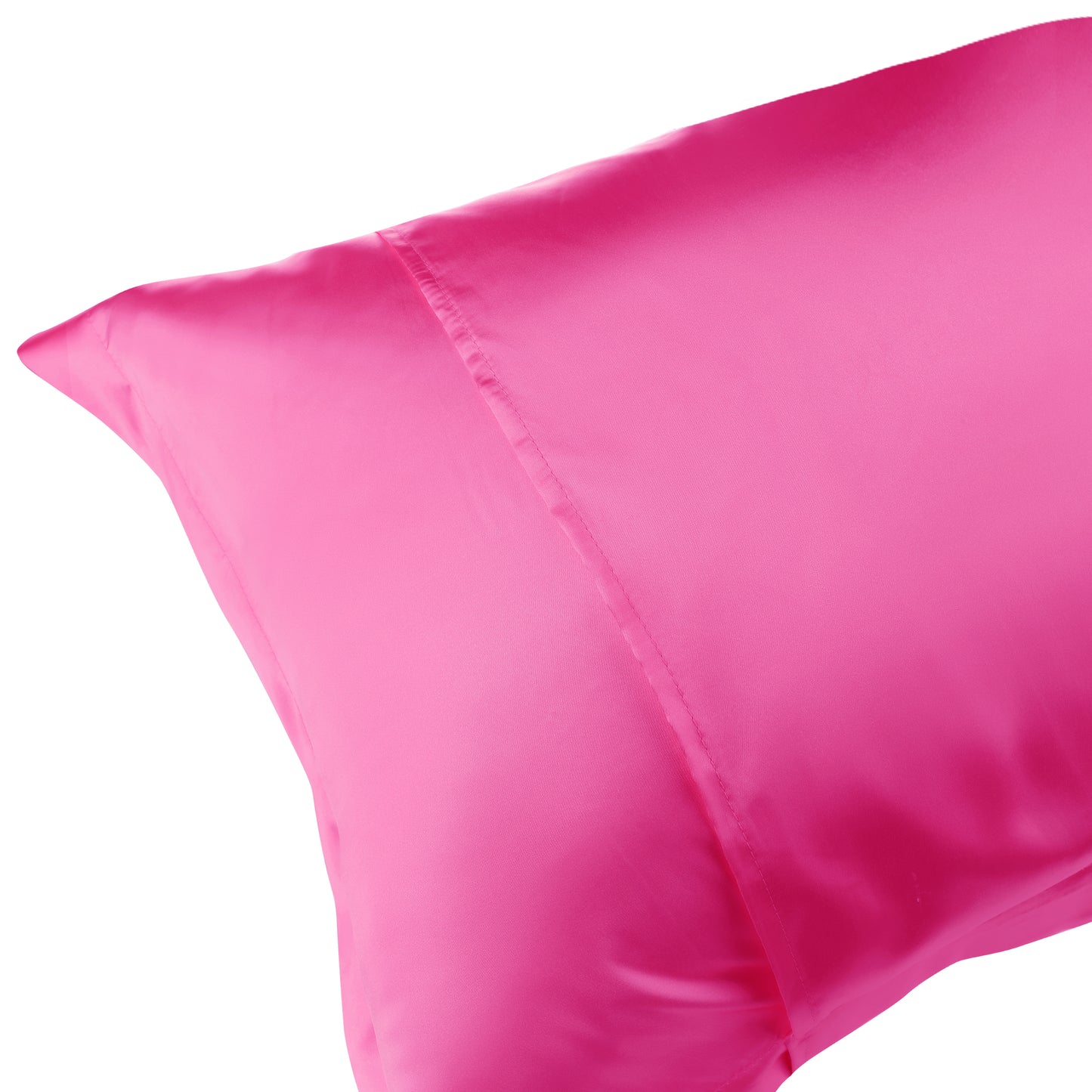 Satin Pillowcase for Hair and Skin Soft and Smooth Set of 2 with Envelope Closure