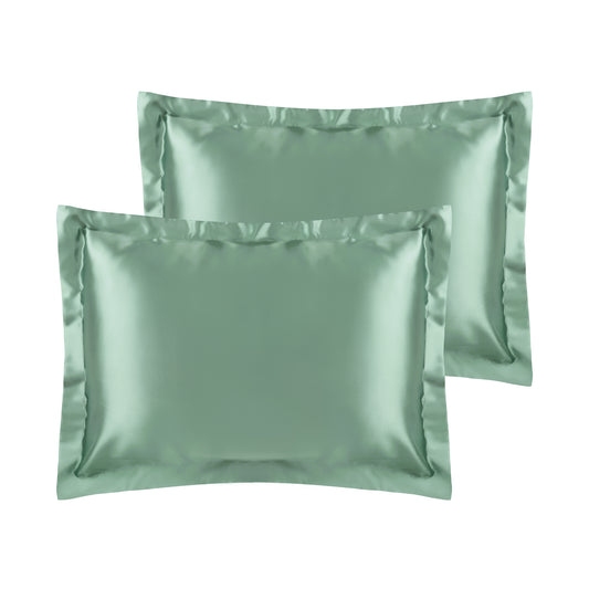 Satin Pillowcase for Hair and Skin Soft and Smooth Set of 2 with Envelope Closure