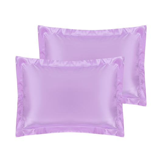 Satin Pillowcase for Hair and Skin Soft and Smooth Set of 2 with Envelope Closure