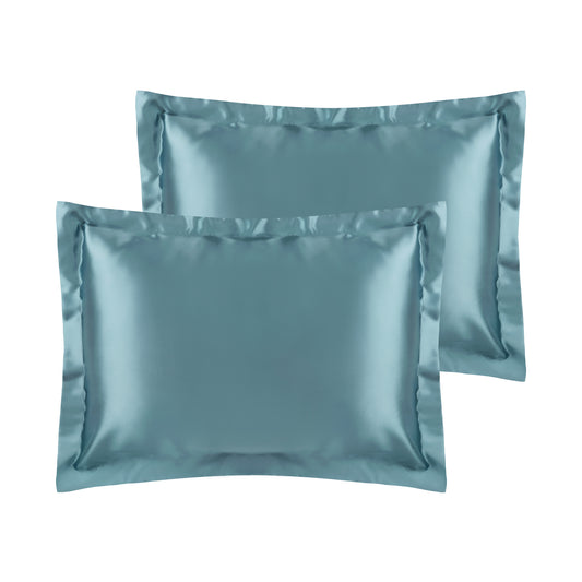 Satin Pillowcase for Hair and Skin Soft and Smooth Set of 2 with Envelope Closure
