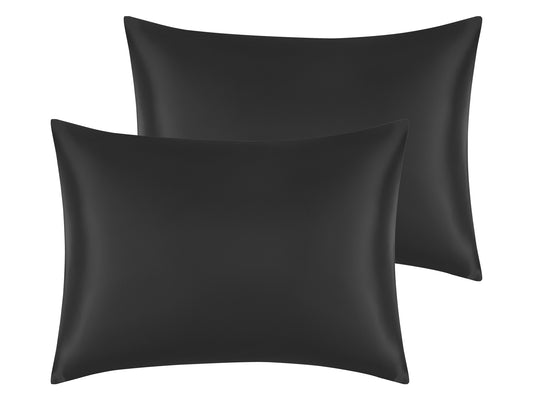 Satin Pillowcase Set of 2 Soft and Comfortable for Hair and Skin with Envelope Closure