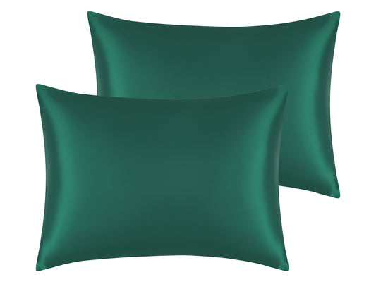Satin Pillowcase Set of 2 Soft and Comfortable for Hair and Skin with Envelope Closure