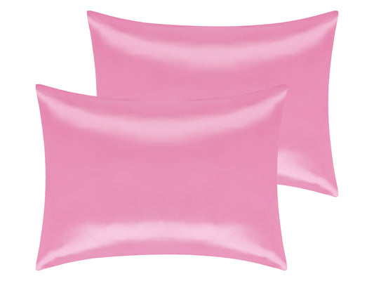 Satin Pillowcase Set of 2 Soft and Comfortable for Hair and Skin with Envelope Closure