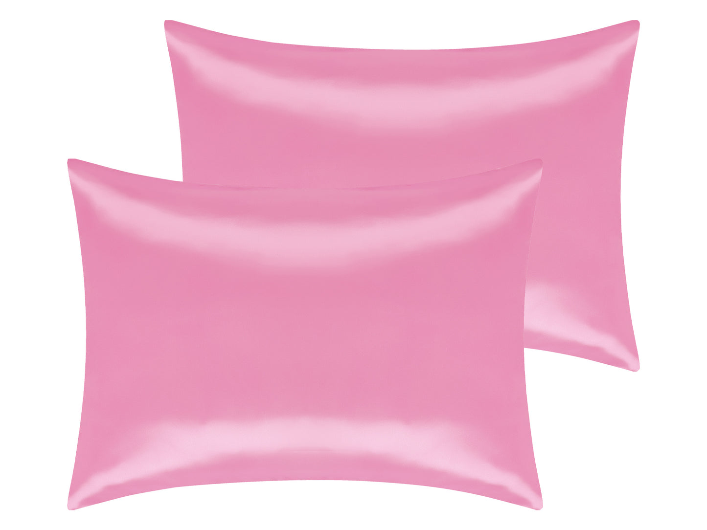 Satin Pillowcase Set of 2 Soft and Comfortable for Hair and Skin with Envelope Closure