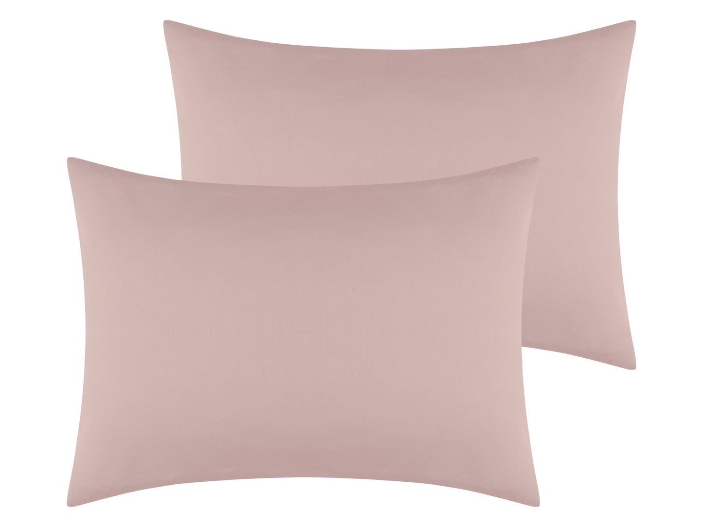 Cotton Pillowcases Set of 2 with Envelope Closure for Softness and Durable Standard