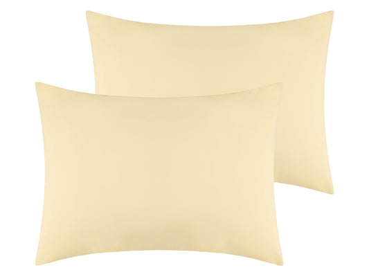 Cotton Pillowcases Set of 2 with Envelope Closure for Softness and Durable Standard