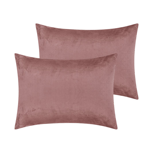Velvet Pillowcases with Envelope Closure Set of 2 Soft and Durable, Gifts for Women
