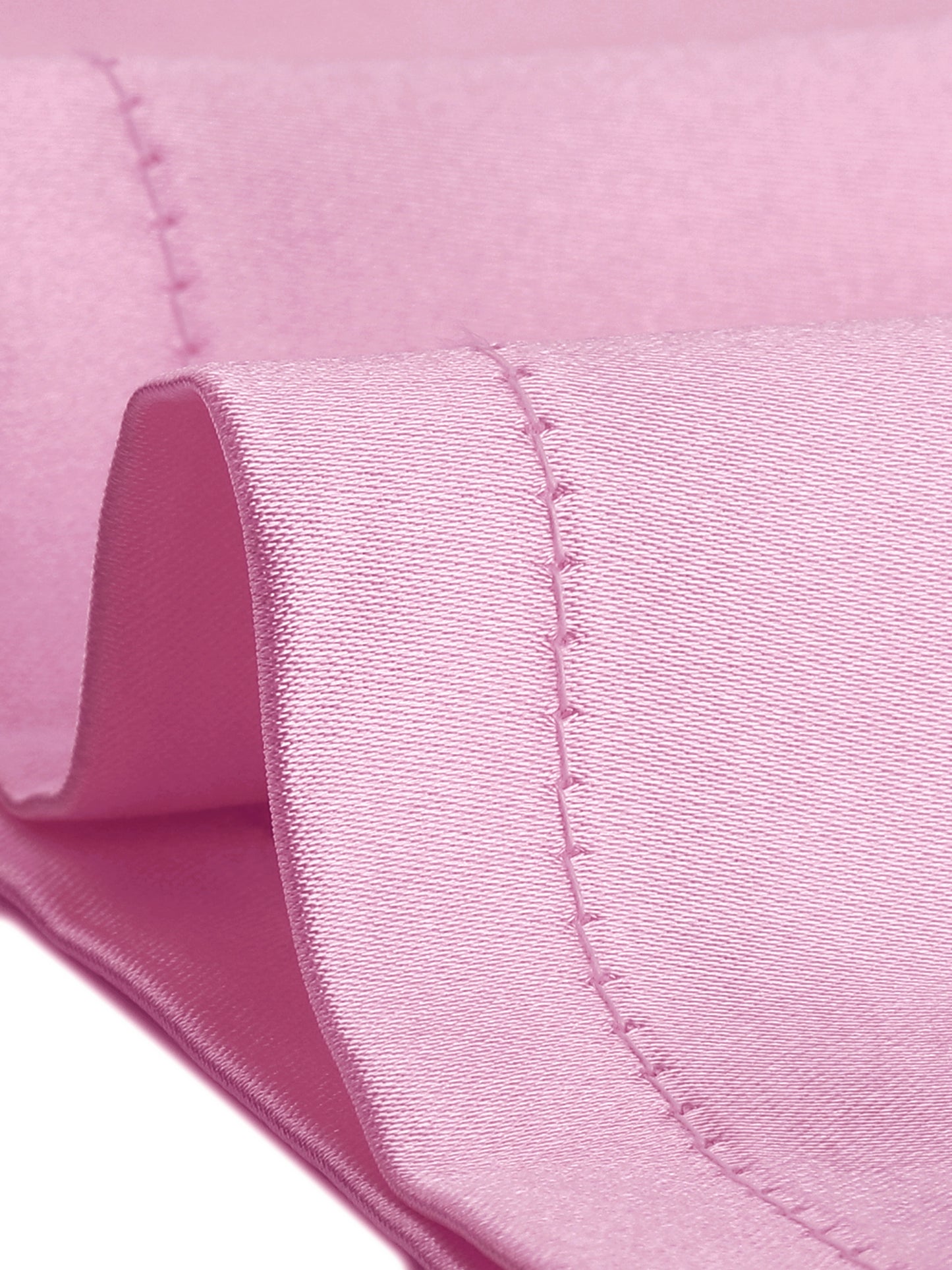 cheibear Pajama Loungewear Short Sleeves Button Down Satin Pj Sets Light Pink