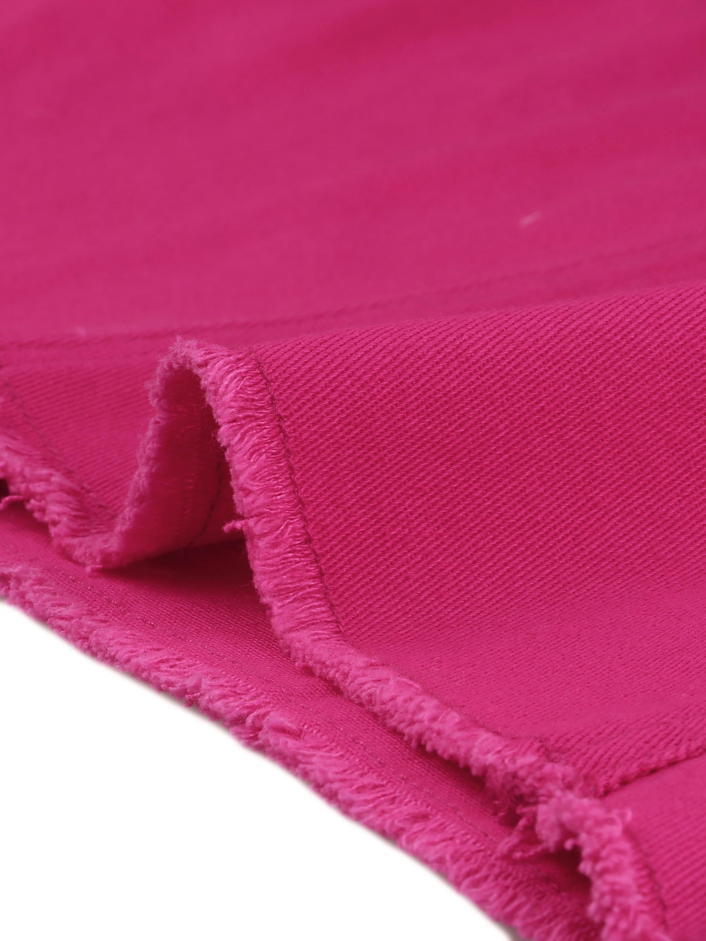 Falda vaquera básica desgastada con cintura alta y dobladillo rasgado para mujer