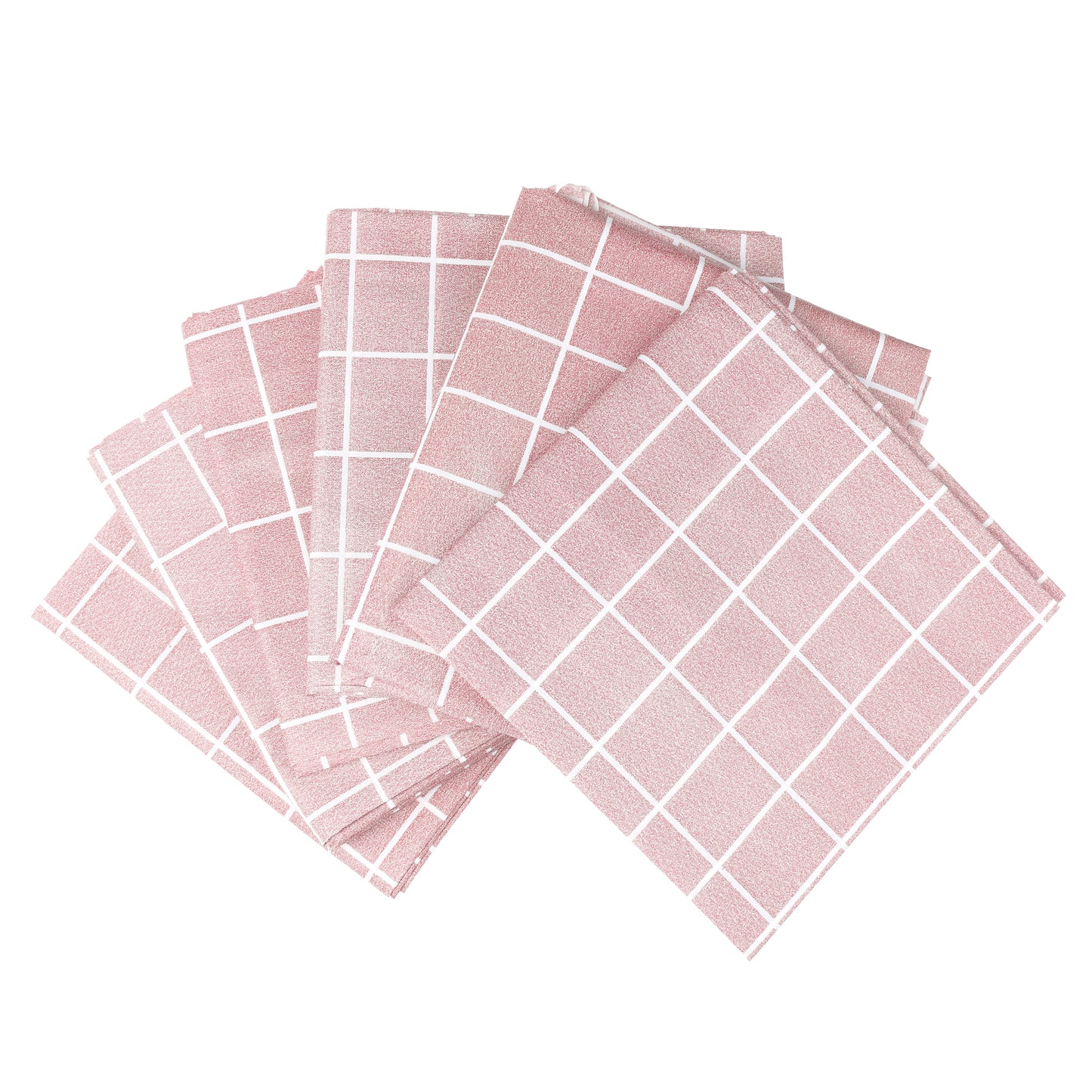 Mantel rectangular a cuadros (paquete de 6), desechable, de plástico, impermeable
