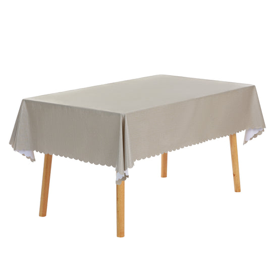 1 Pack Rectangle Tablecloth, Oil-Proof, Spill-Proof, and Water Resistance PVC Table Cover